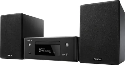 Produktbild von Denon N-10BK, Home-Audio-Minisystem, Schwarz, 130 W, 2-Wege, 12 cm, 3 cm