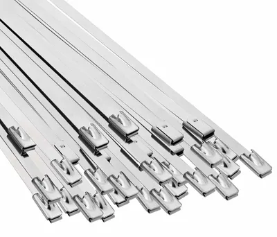 Zdjęcie produktu dla vidaXL Opaski kablowe, 50 sztuk, 4,6 x 700 mm, srebrne