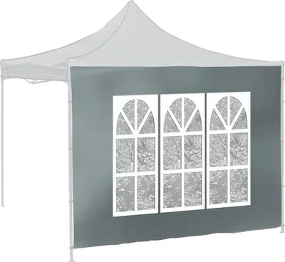 Zdjęcie produktu dla CATTARA Ściany boczne do altany WINDOW 2 x 3m 420D WODOODPORNE, szare