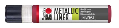 Immagine prodotto di Vernice metallizzata Marabu "Metallic-Liner", rosso metallizzato, 25 ml