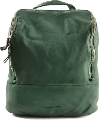 Produktbild von HAROLD'S Leder Laptoprucksack Rucksack mit Laptopfach Submarine Notebook Backpack Green dunkelgrün