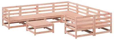 Image de vidaXL Ensemble de 9 canapés de jardin en bois massif de douglas