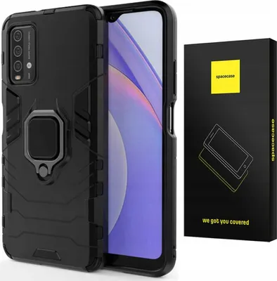 Zdjęcie produktu dla Etui ochronne SPACECASE X-ring do Redmi 9T Czarny