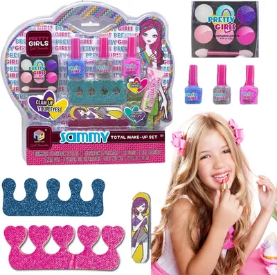 Produktbild von Kosmetik-Set Für Kleine Prinzessinnen: Nagellack, Lippengloss, Lidschatten, Nagelfeile, Make-Up