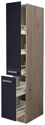 Produktbild von FlexWell Apothekerschrank Anthrazit/Eiche