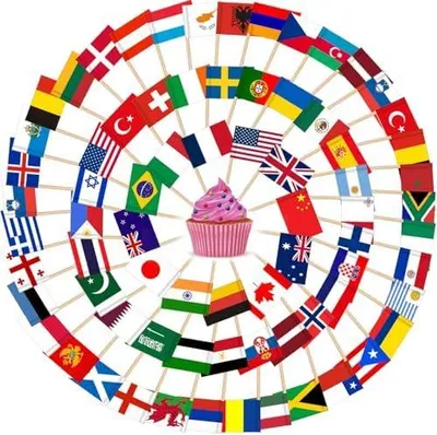 Produktbild von 400 Stück Internationale Zahnstocher Cocktail Flagge, 100 Länder Weltflaggen Fahne Zahnstocher für 2026 WM Fußball EM Eurovision 2026 WM Olympische Bar Party Dekoration