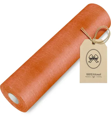 Produktbild von 100%Mosel Vlies Tischläufer, in Terracotta (30 cm x 25 m), Tischband