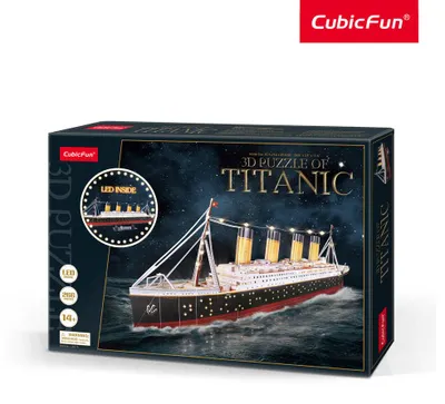 Obrázok produktu pre CubicFun Titanic LED, 266 kusov, Lode, 14 rok / roky