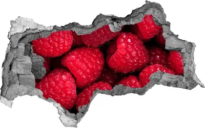 Produktbild von Selbstklebender Loch-3D-Aufkleber 95x73 cm Himbeeren Furnier