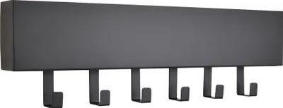 Produktbild von LOFT42 Mula Wandgarderobe – 61x19x6 – Schwarzes Metall – 6 Haken