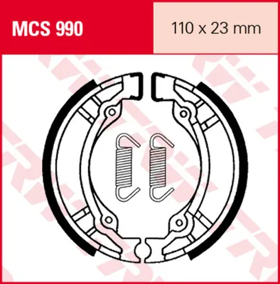 Zdjęcie produktu dla Szczęki hamulcowe kpl. TRW MCS990