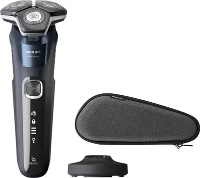 Produktbild von Philips | Elektrorasierer 5000 Serie S5885/35 - Schwarz - Wet & Dry - SkinIQ Technologie - Präzisionsklingen