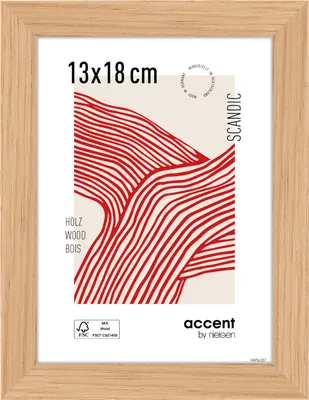 Produktbild von accent by nielsen Holz Bilderrahmen Scandic, 13x18 cm, Eiche