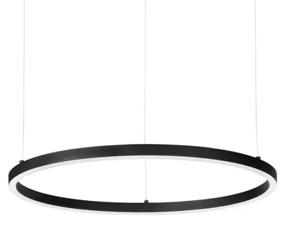 Produktbild von Moderne Hängeampel Aluminium-Kunststoff Schwarz Led 55W 4000K D90Cm