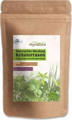 Produktbild von Mynatura Kräuterrasen Wintergrüne Mischung 100g