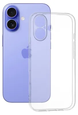 Obrázok produktu pre Techsuit Clear Silicone kryt na iPhone 16 – priehľadný
