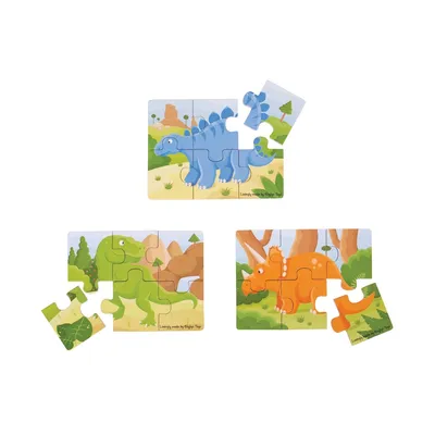 Immagine prodotto di Bigjigs Toys Puzzle 3in1 Dinosauri