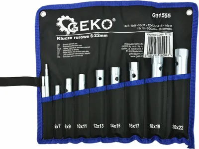 Image de GEKO Clés à tube, jeu de 8 pièces, 6-22 mm G11555