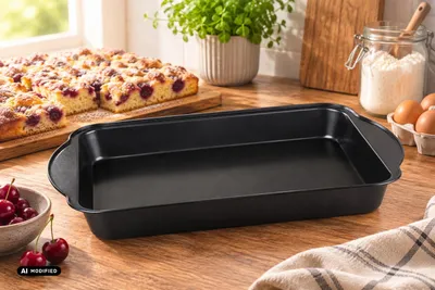 Produktbild von Chef Traiteur 44,5 x 29,5 x 5 cm Backblech Backofenblech Ofenblech 26879, KI-generiertes Bild