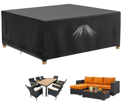 Produktbild von Wasserdichte Abdeckung für Gartenmöbel 200 x 160 x 72 cm - UV-beständig und winterfest
