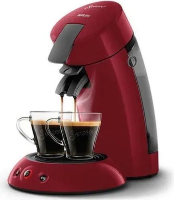 Image de Cafetière à dosette SENSEO Philips HD6553/81, Original, Rouge, Technologie Booster d'arômes, Technologie Crema Plus