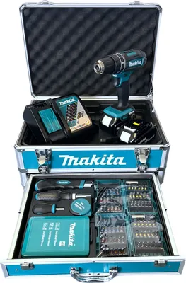 Obrázek produktu pro Makita DHP482RFX9 Akku-Schlagbohrschrauber 18V