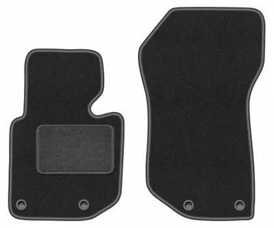 Immagine prodotto di Tappetini anteriori in moquette per BMW 3 E36 1993-2001 (cabrio) – 2 pezzi, grigio grafite, su misura – Wielganizator LUX