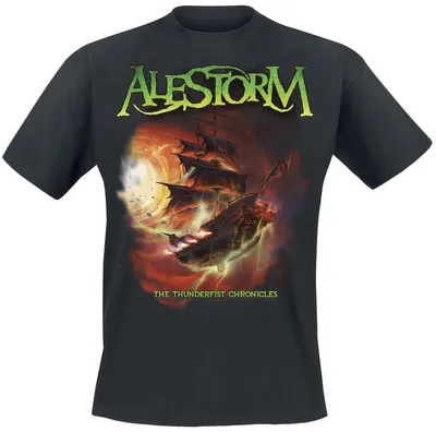 Produktbild von Alestorm T-Shirt Herren The Thunderfist Chronicles schwarz M