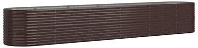 Zdjęcie produktu dla vidaXL Podwyższone łóżko Stal malowana proszkowo 440x80x68 cm Brązowy