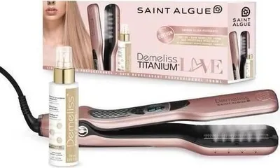 Produktbild von Plancha de Pelo Saint-Algue Demeliss TITANIUM Love Edition 85 W Rosa