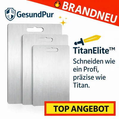 Zdjęcie produktu dla Tytanowa deska do krojenia TitanElite™ do kuchni - tnie jak profesjonalista, precyzyjnie jak tytan!