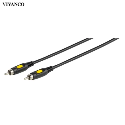 Produktbild von ViVanco™47/50 20V, RCA, Männlich, RCA, Männlich, 2 m, Schwarz