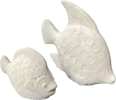 Produktbild von Betonfigur FISCHPAAR - handgefertigte Dekoration für Garten und Haus