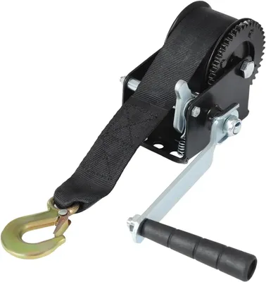 Immagine prodotto di Argani manuali - Argani a fune manuali - Per carichi pesanti - Ideali per imbarcazioni, rimorchi e pick-up - Capacità di traino massima: 360 kg
