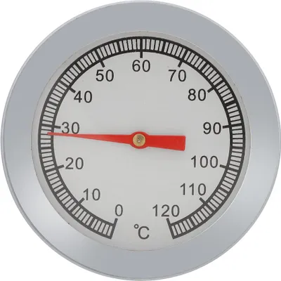 Image de 1 thermomètre pour barbecue et pizza avec affichage de la température jusqu'à 120 °C pour la cuisson au barbecue