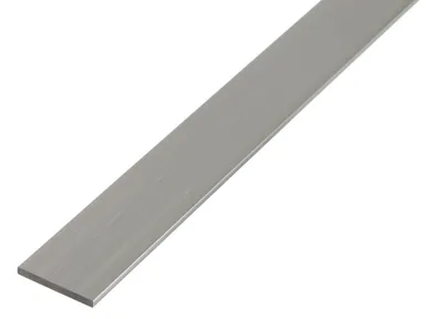Image de Alberts 469917 Barre plate, aluminium, naturel, 1000 x 40 x 3 mm