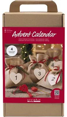 Immagine prodotto di Creativ Company Calendario dell'Avvento all'uncinetto set di regali di Natale creativi