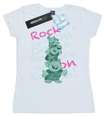 Productafbeelding van Disney - "Frozen Trolls Rock On" T-shirt voor dames, model BI21975 (maat L), wit
