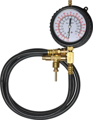 Produktbild von SW-Stahl 26073L-M Manometer mit Schlauch, 0 - 8 bar