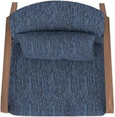 Produktbild von Modern Sessel Design Einrichtung Wohnzimmer Blau Stoff Couch Textil Neu