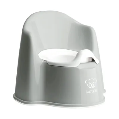 Produktbild von BabyBjorn Potty Chair, Grau, Weiß, Polypropylen (PP), Thermoplastisches Elastomer (TPE), Einfarbig, Junge/Mädchen, 360 mm, 350 mm