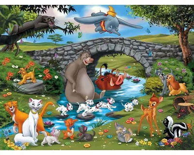 Image de Puzzle xxl les heros disney s'amusent 100 pieces - ravensburger - 109470