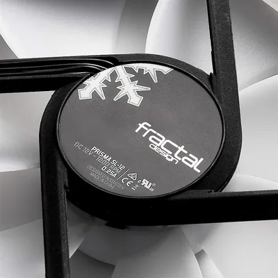 Produktbild von Fractal Design Prisma SL-12, Ventilator, 12 cm, 1200 RPM, 86,02 m³/h, Schwarz, Weiß