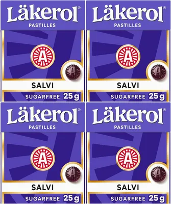 Produktbild von Läkerol Salvi 100g 4er Pack á 25g