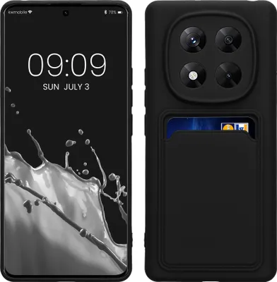 Produktbild von kwmobile Handyhülle für Xiaomi Redmi Note 14 Pro 5G/14 Pro+ 5G/Poco X7 Hülle mit Kartenfach - TPU Case - Kabelloses Laden - Schutzhülle Cover in