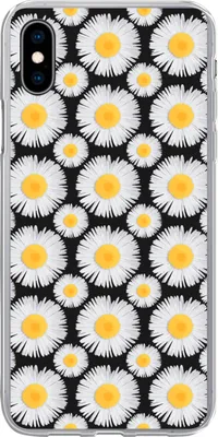 Produktbild von MuchoWow® Handyhülle Schutzhülle Hülle für Telefoonhoesje iPhone Xs Muster - Gänseblümchen - Blumen - Mädchen - Kinder - Kinder Silikon Softcase Handy Hülle - Handytasche