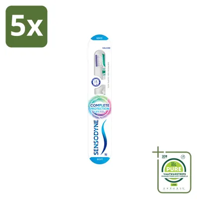 Produktbild von 5 x Sensodyne Complete Protection Soft Zahnbürste - Großpackung - 5 Stücke