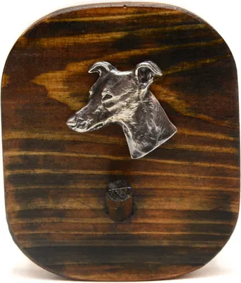 Image de Whippet, petit lévrier anglais - Porte-laisse, porte-médaille pour chien, crochet à clés de la marque Art-Dog