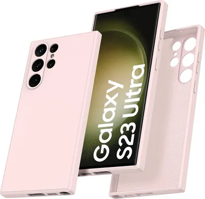 Immagine prodotto di Custodia Galaxy S23 Ultra, LaimTop Slim Liquid Silicone Gel Rubber Custodia protettiva antigraffio per Samsung Galaxy S23 Ultra Pink