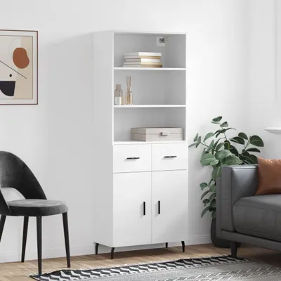 Produktbild von vidaXL Highboard Weiß 69,5x34x180 cm Holzwerkstoff